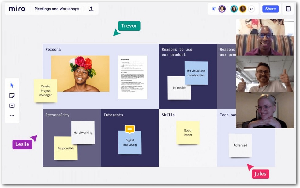 Интерфейс Miro